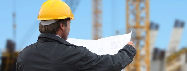 Construction Worker Overlooking Site